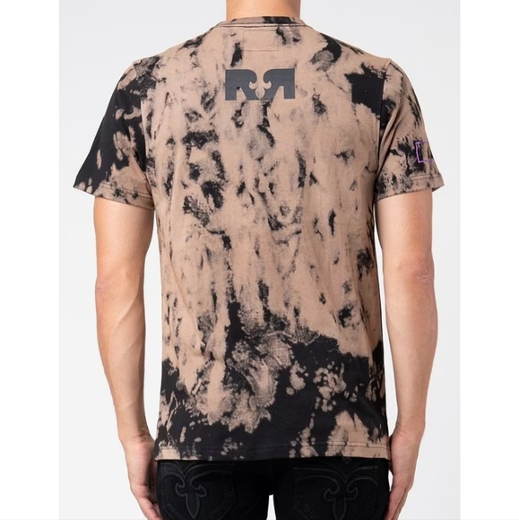 🆕️Rock Revival Shortsleeve Metallic-Logo Tie-Dye T-Shirt. Men's Size: XL - Picture 2 of 6